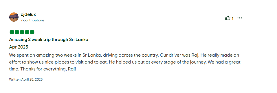 Guest Review Screenshot