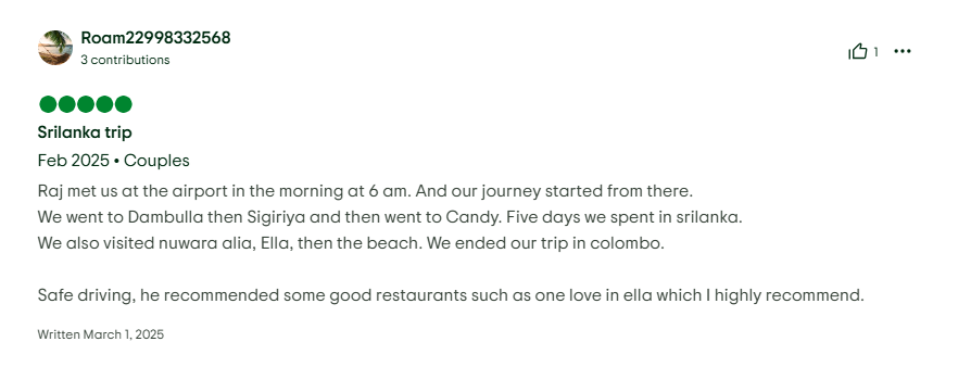 Guest Review Screenshot