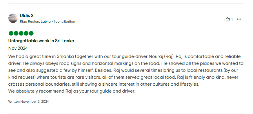 Guest Review Screenshot